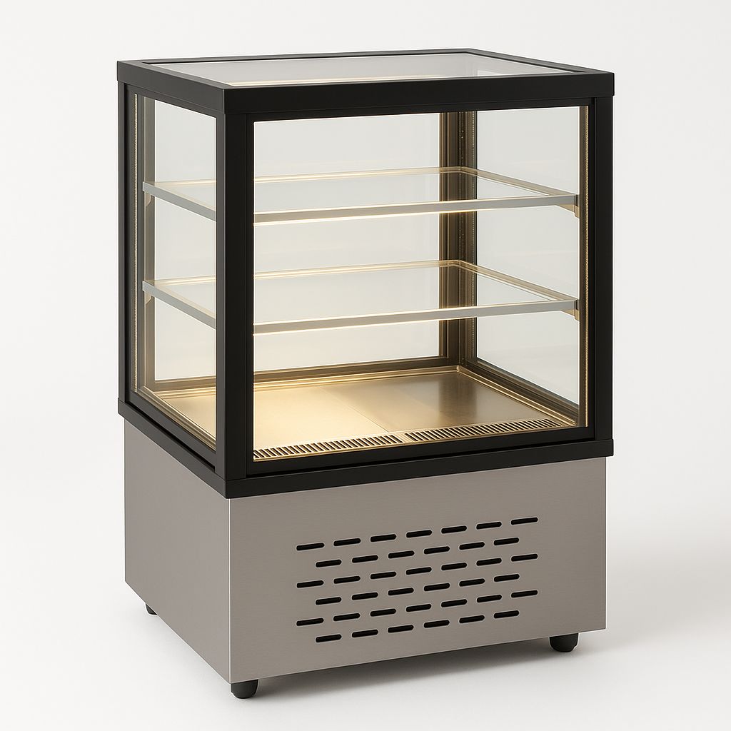 VITRINE EXPOSITORA VIDRO RETO OU CURVO